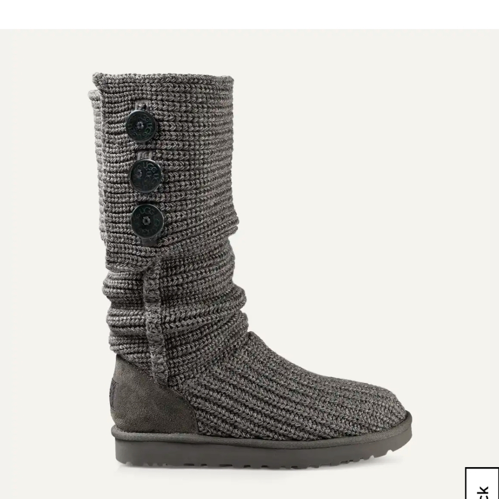 UGG Brown Knit Convertable Boots  Size 7 Good Condition!! - Picture 13 of 15